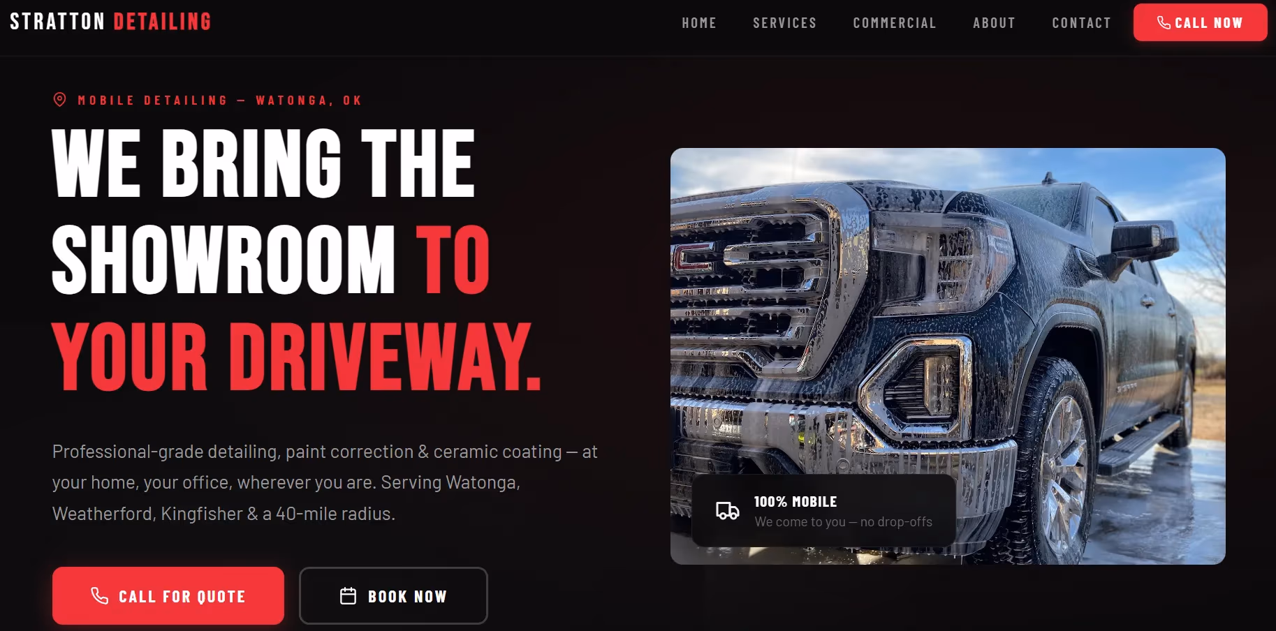 Stratton Mobile Detailing website