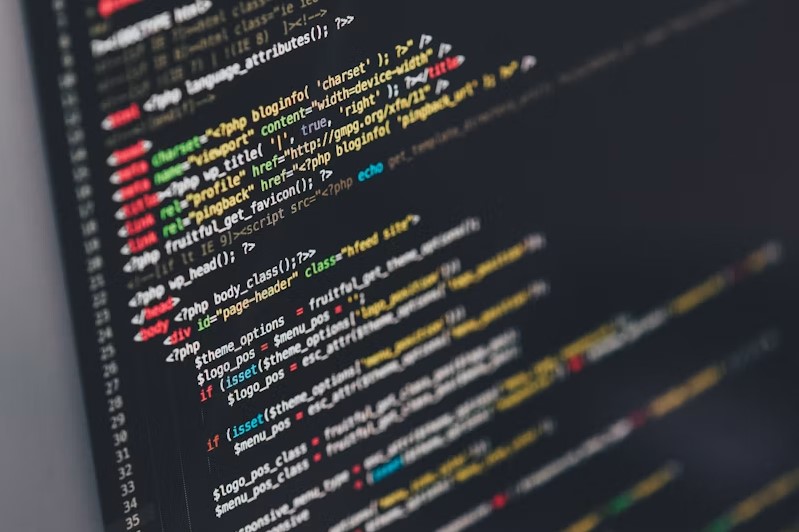 Code being written line by line in the editor
