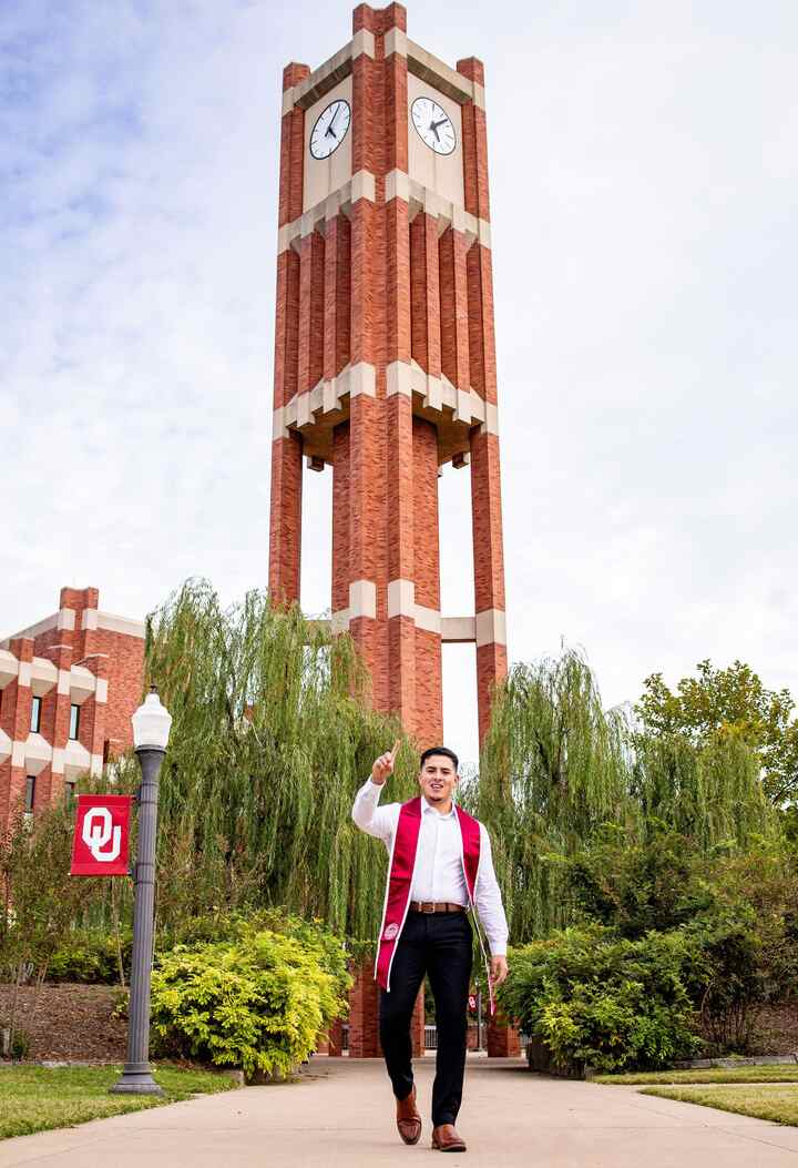 Marcos Reza at his University of Oklahoma graduation